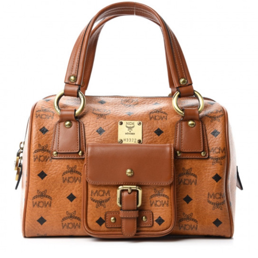 AUTHENTIC MCM "Boston" Handle Bag